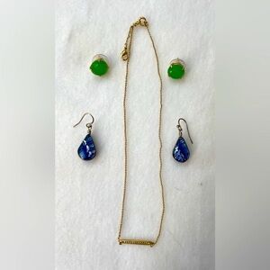 BUNDLE - Necklace And Two Pairs Of Earrings